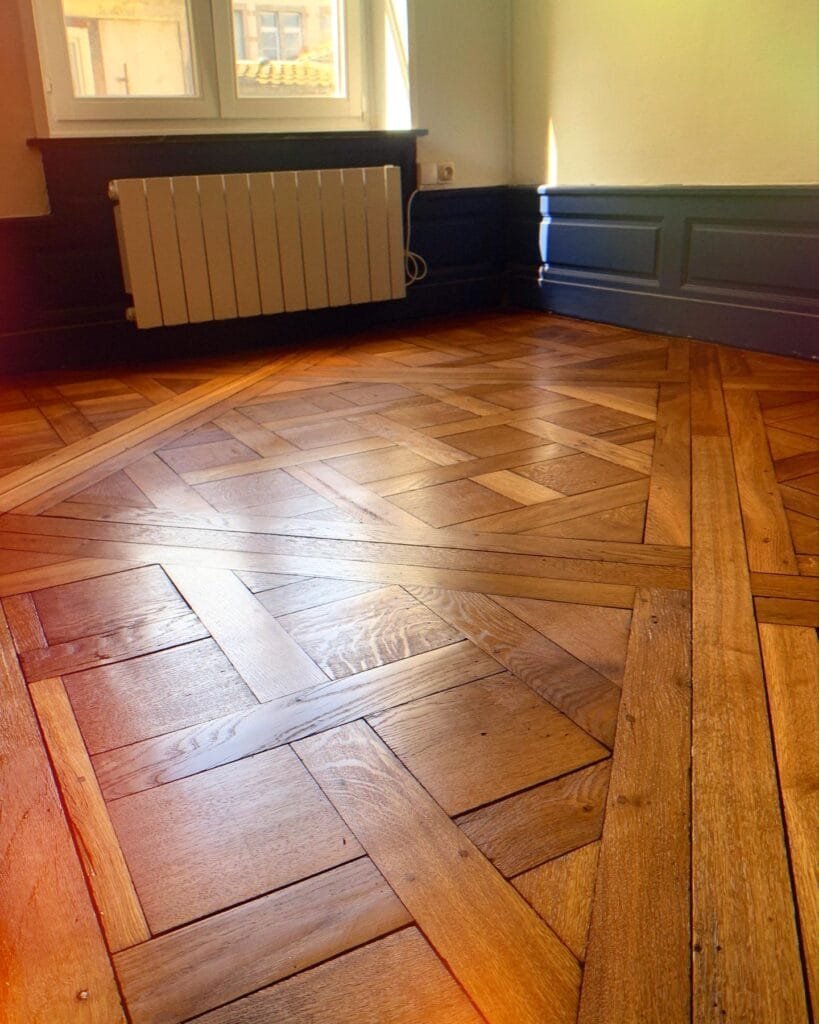 Parquet Versailles huilé en chêne massif